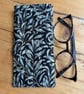 William Morris Willow Bough Print Quilted Fabric Glasses Case