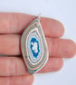 Vintage Dodge fordite pendant - free form shape - Image 2