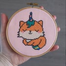 Kawaii unifox cross stitch
