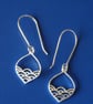 Sterling Silver Sea Waves Earrings - Image 2