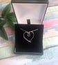 Handmade Sterling Silver 925 Open Wire Heart Pendant - Unique Silver Jewellery - Image 3