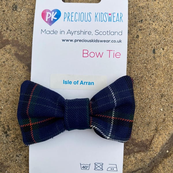 Isle of Arran Tartan Bow Tie, babies , children