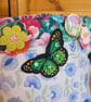 Upcycled Floral Butterfly Storage Basket  - Image 6