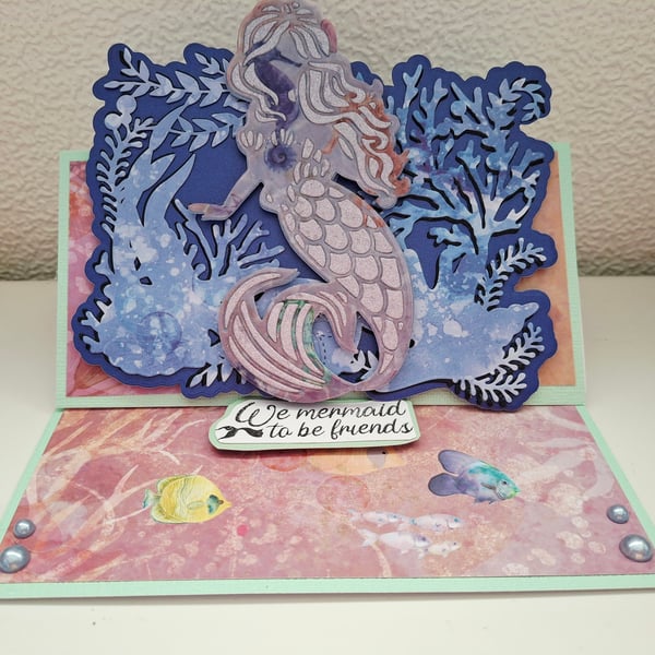 Mermaid Easel Card