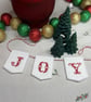 Mini embroidered Christmas bunting