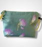 Sage Magnolias Linen Makeup Bag - Image 1