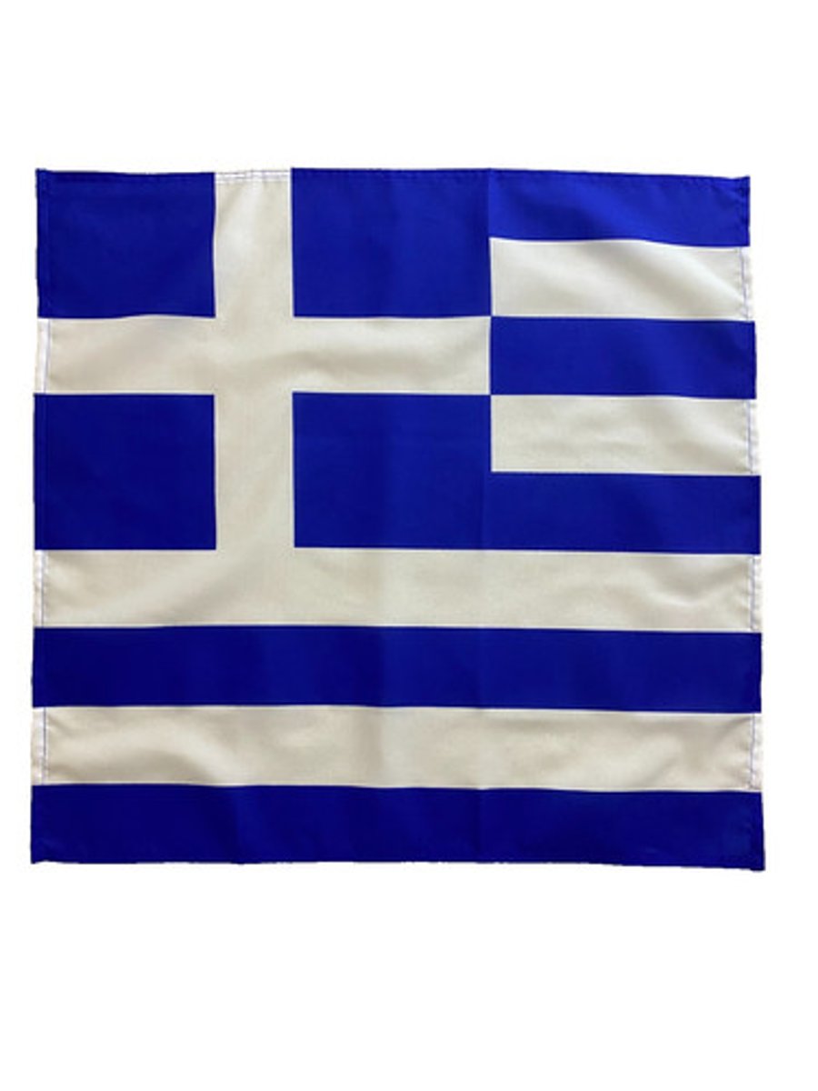23" x 23" 59 x 59 cm Greece Greek Flag Bandana Head Scarf Neck Tie