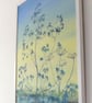 Framed Wildflowers Landscape Oil Painting Cow Parsley Impressionist Art - Image 3