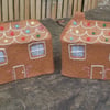 TWO GINGERBREAD HOUSES