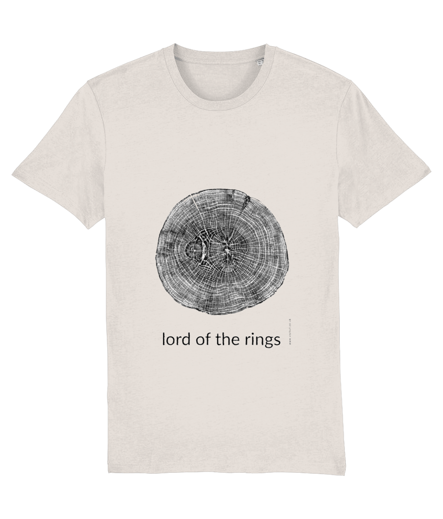 LORD OF THE RINGS - ECO Organic Unisex T-shirt with Tree Ring Tolkien