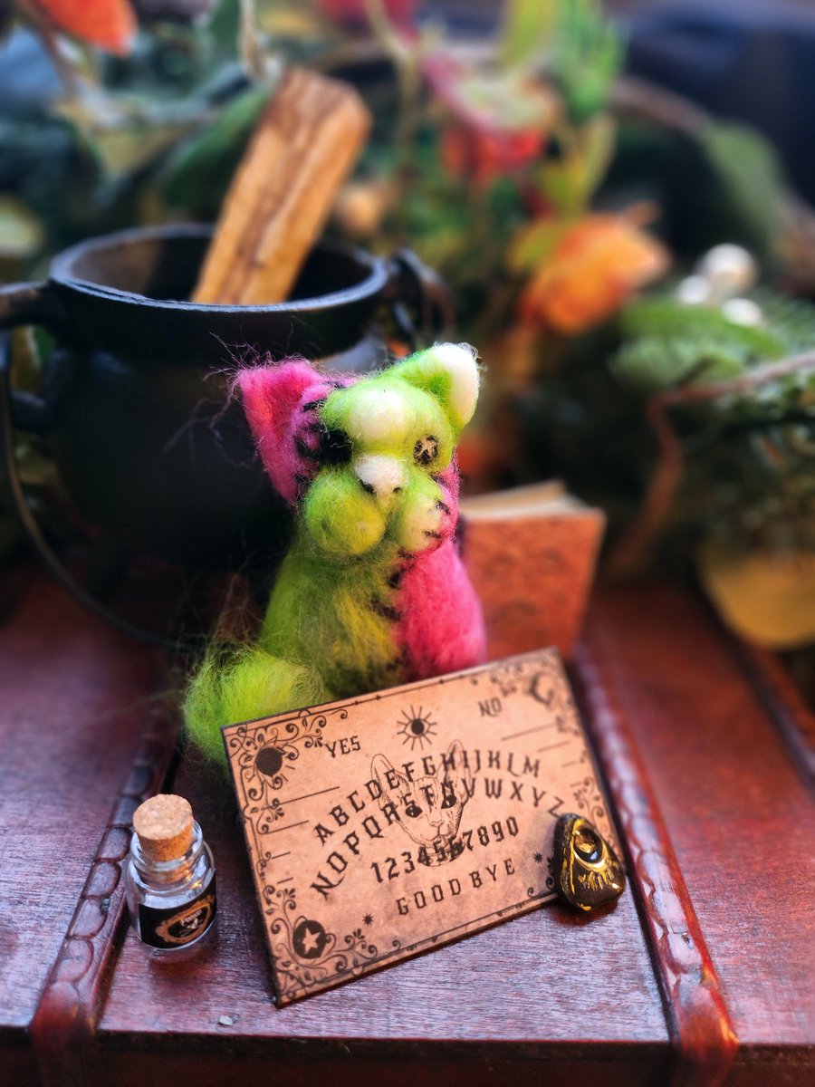 Adopt a Ghost nightmare cat gift for cat lovers pagan gifts cat figure gift 