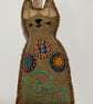 Cat shaped , Krazy Katz, dried lavender filled hanging house decoration