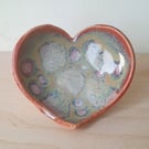 Pink Blossom Heart Trinket Dish
