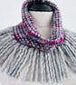 Handmade Silk and Merino Wool Cowl, - Image 9