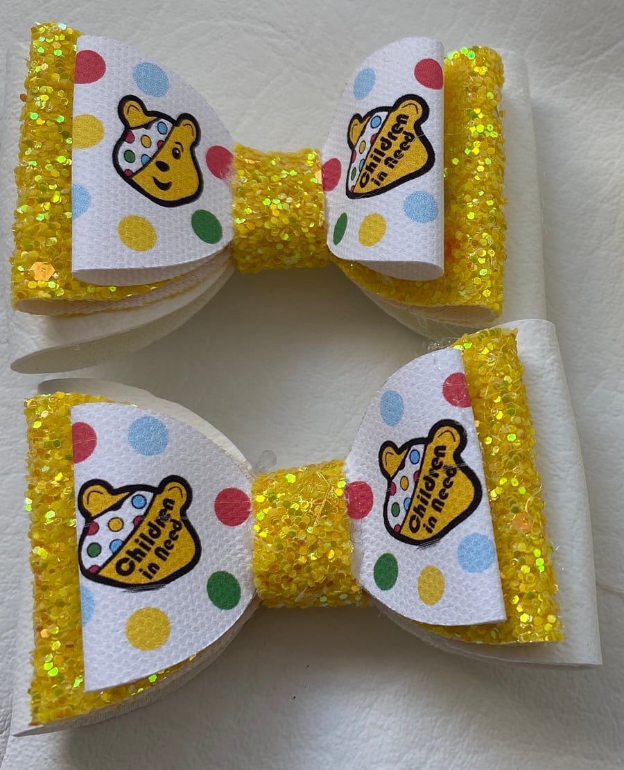 Pudsey Children in need bows