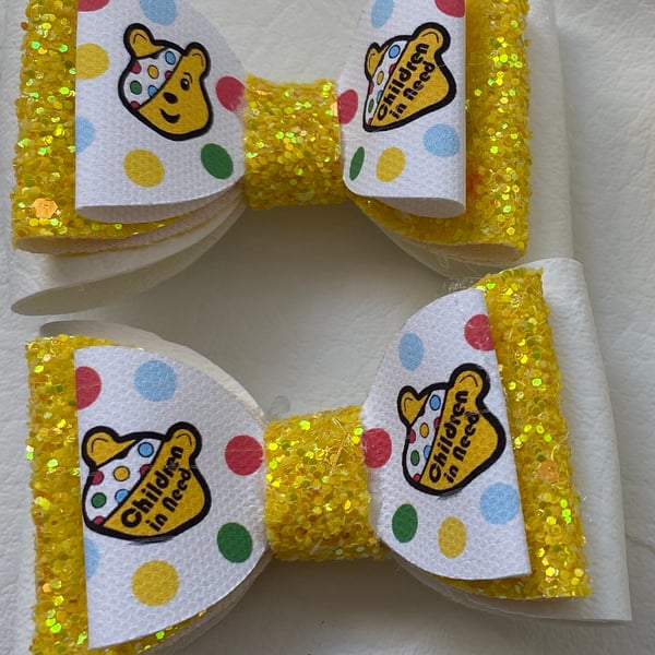 Pudsey Children in need bows