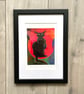 Art Print - Jazz Cat - Black Cat - Cat Lover Gift - Colourful Wall Art - Image 7