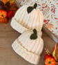 Baby Cream Pumpkin Hat - Image 1