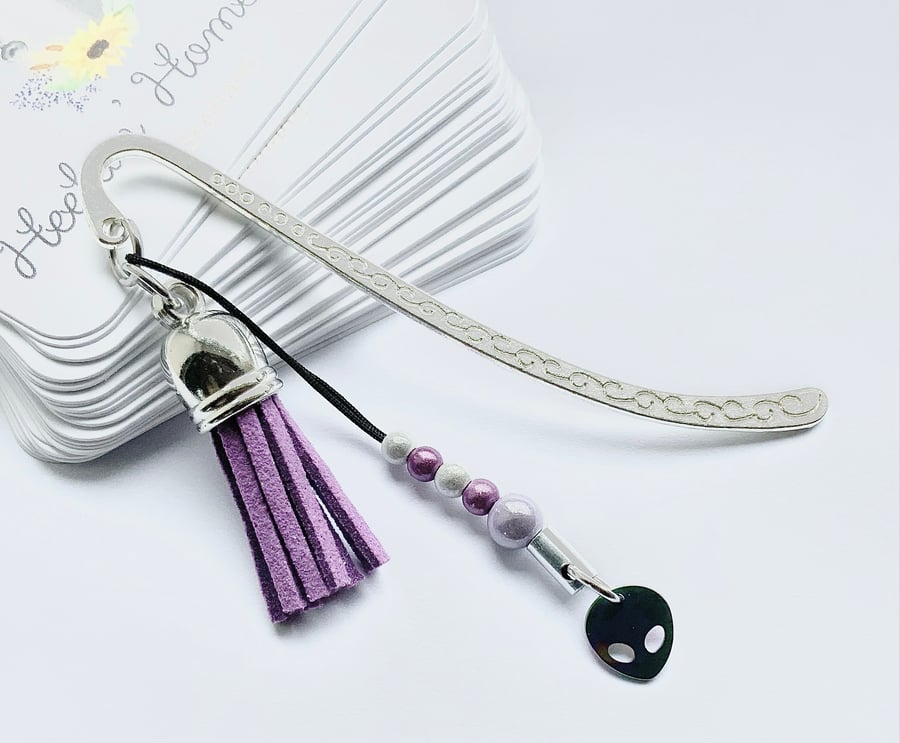 Alien. Alien Bookmark. Metal Bookmark. Bookmarks. Holographic Alien Charm.