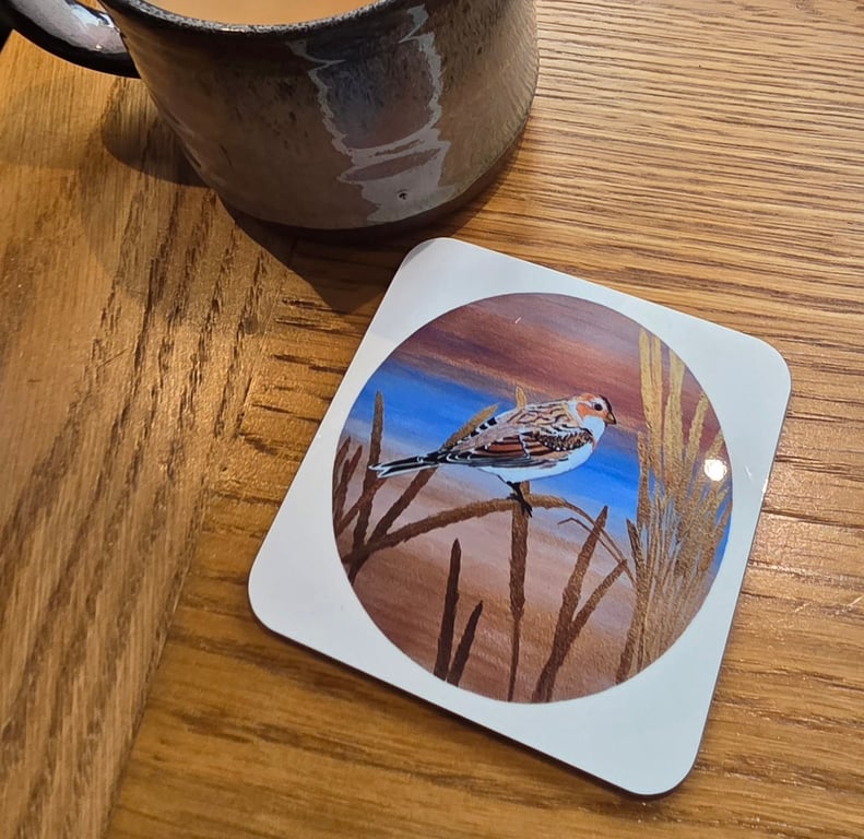 Snow Bunting Coaster 