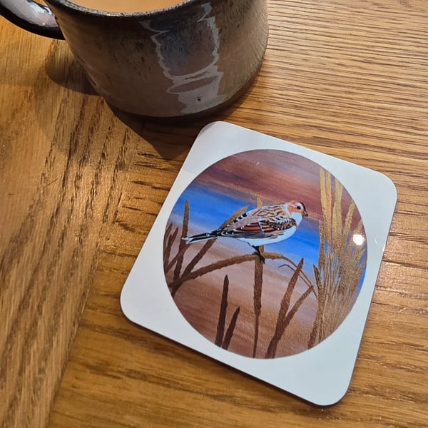 Snow Bunting Coaster 