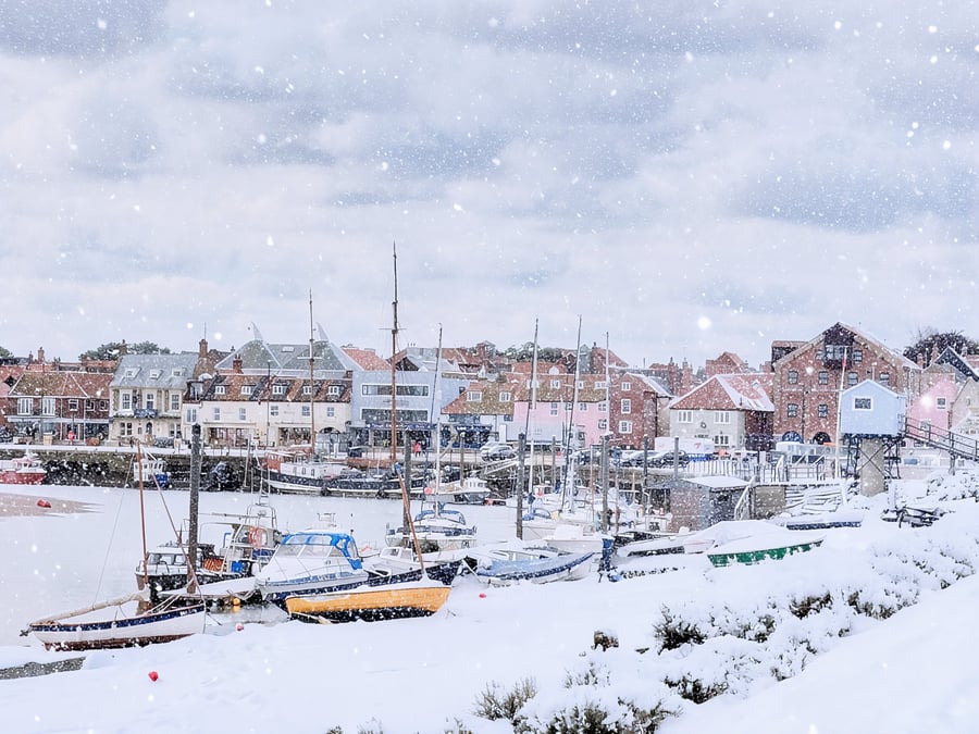 Wells-Next-The Sea Norfolk Christmas Greeting Card A5