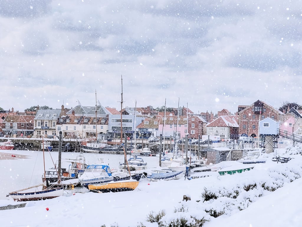 Wells-Next-The Sea Norfolk Christmas Greeting Card A5