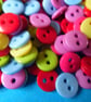 100 Assorted 9mm  Acrylic Buttons  2 holes - Image 5