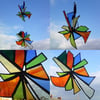 PinWheel Stained Glass Window Hanging