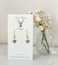Charm Earrings - Mini Gold Bee
