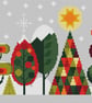 050A - Scandinavian Modern Forest Trees Series - Christmas Holidays - CSPattern - Image 3