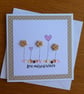 Birthday Card - Flowers and Hearts - Pink and Fawn - Image 10