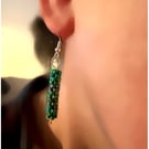 Peyote beaded earrings