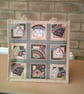 Medium Jute Bag with Fabric Pocket featuring Fans
