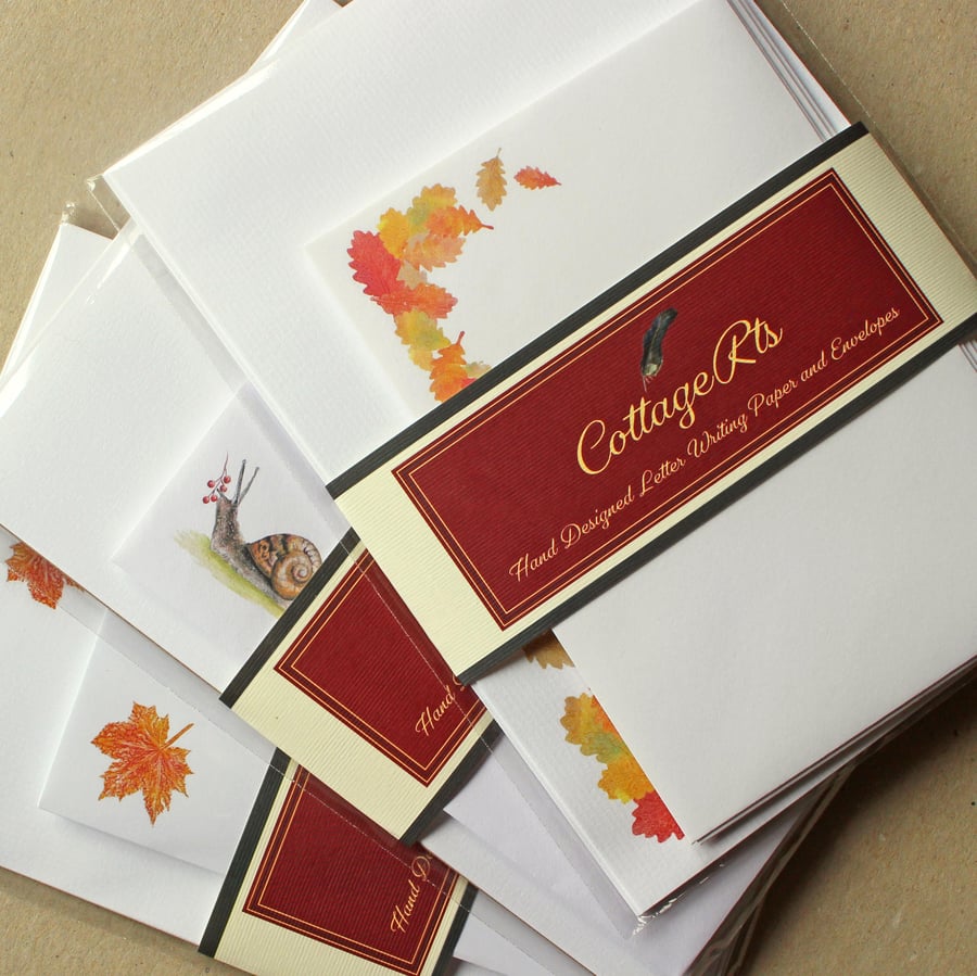 Autumn Letter Writing Paper Pack - Letter Writing Bundle Designed By CottageRts