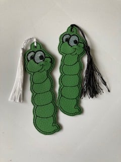 837  Bookworm bookmark