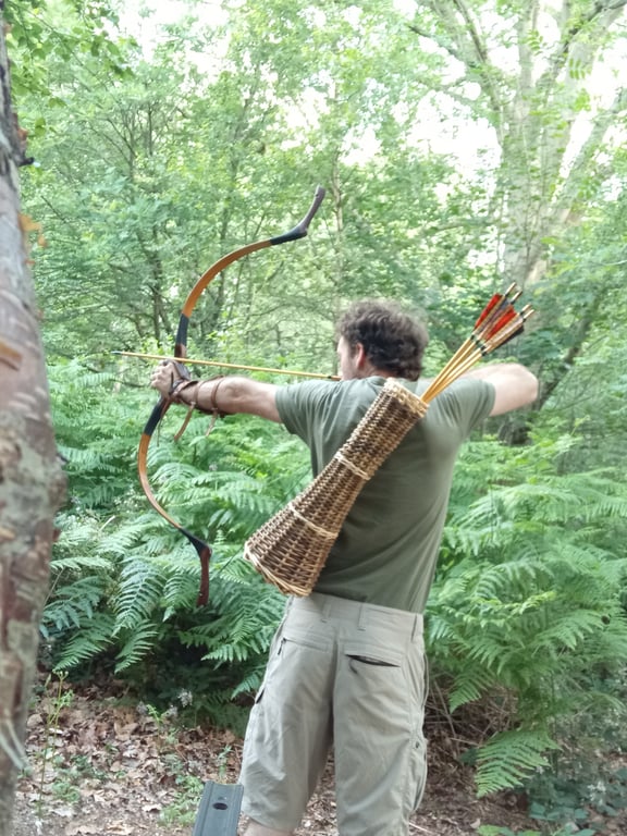 Wicker Arrow Quiver - Traditional-Primitive Archery Gift
