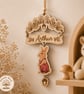 Personalised Arthur Rabbit Wooden Hanging Decoration , Woodland Nursery 