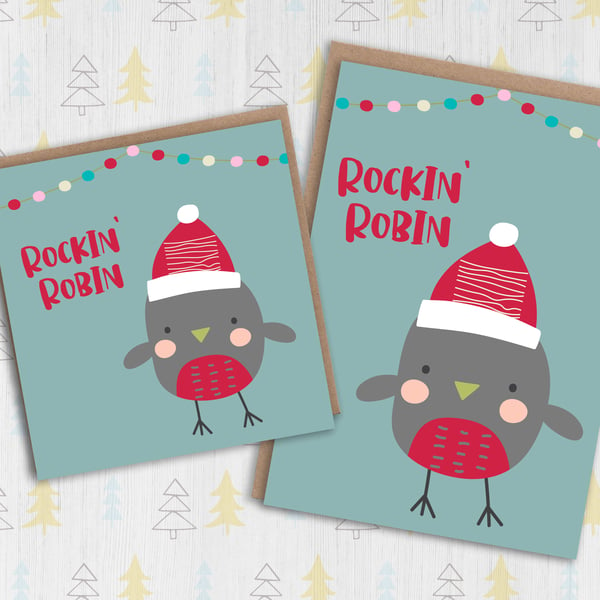Christmas card: Rockin’ Robin