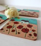 Poppy Coasters Cottage Countryside Painting Floral Art Print  - Image 7