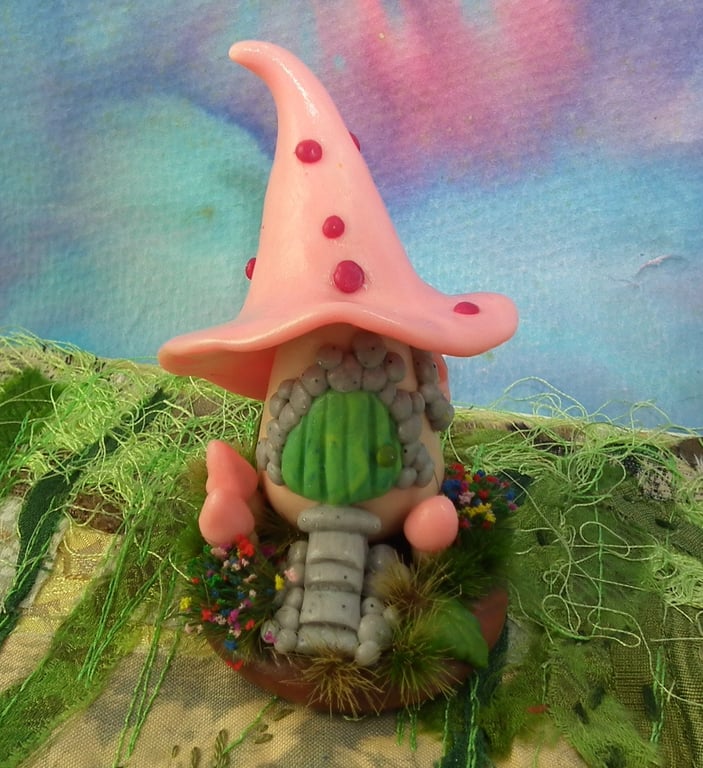 Tiny Wildwood Spryte House OOAK Sculpt by Ann Galvin