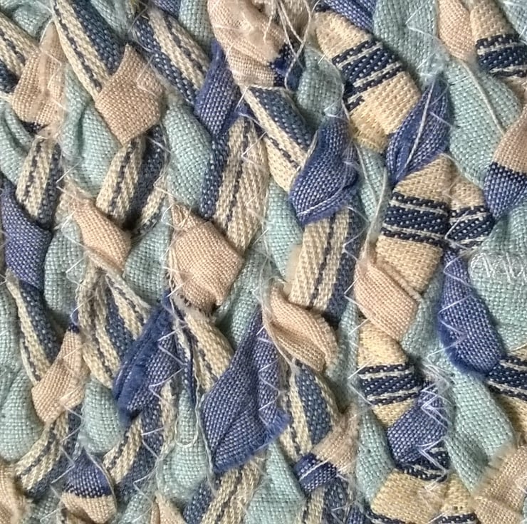 Handmade Braided oval rug Folksy