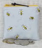 Small purse, coin purse, bees