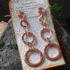 Triple Copper Hoop Earrings