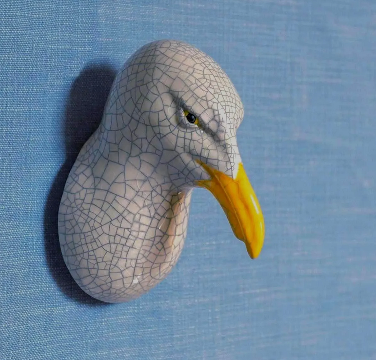 Ceramic Wall Mounted Seagull Head