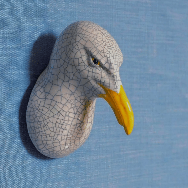 Ceramic Wall Mounted Seagull Head