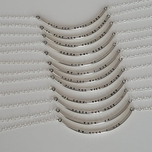 FOR BLUEBELL ONLY - 12 Personalised Necklaces