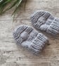 0-3 Months Basket Weave Mittens, Other Colours