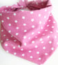 Pink Star Dog Bandana - Extra Small - Image 3