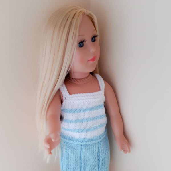 KNITTING PATTERN PDF White Top for Doll